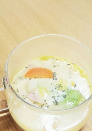 野菜たっぷりミルクスープ♪-レシピのメイン写真