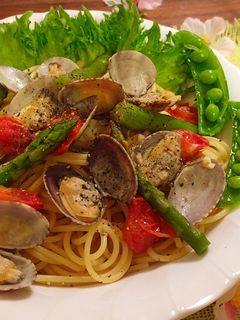 あさりのバターしょうゆパスタ♡-レシピのメイン写真