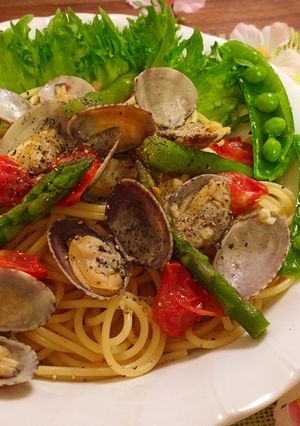 あさりのバターしょうゆパスタ♡-レシピのメイン写真
