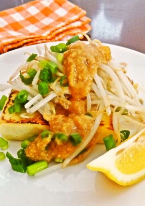 高野豆腐ステーキのたっぷりもやしのせ-レシピのメイン写真