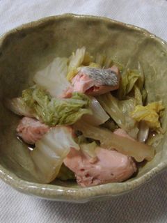 ほっこり♪鮭と白菜の煮浸し-レシピのメイン写真