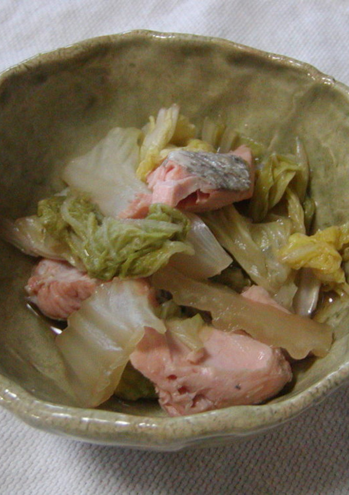 ほっこり♪鮭と白菜の煮浸し-レシピのメイン写真