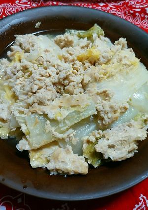 白菜と豚ひき肉の煮物-レシピのメイン写真