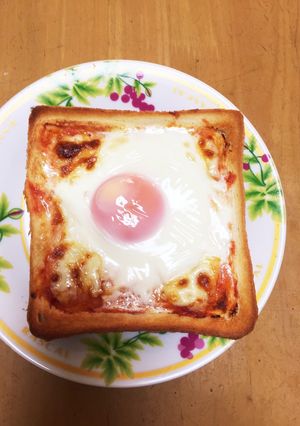 ピザたまトースト-レシピのメイン写真