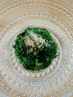 ほうれん草のゴマ味噌和え-レシピのメイン写真