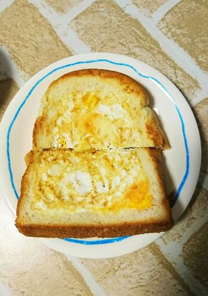 ホットサンド 目玉焼き パン 朝食-レシピのメイン写真