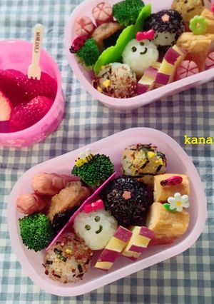 コロコロおにぎり弁当 幼稚園-レシピのメイン写真