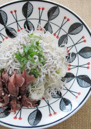 しらす丼（ホタルイカ添え）-レシピのメイン写真