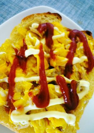 超、朝食、シーチキントースト-レシピのメイン写真
