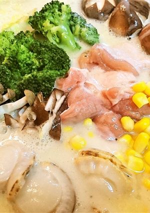 土鍋で豪快★シチュー【クリームスープ鍋】-レシピのメイン写真