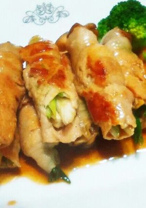 焼きしゃぶ風☆舞茸とネギの豚肉巻き-レシピのメイン写真