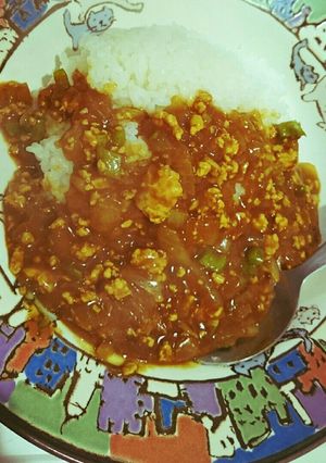 大人の味!獅子唐と玉ねぎのドライカレー-レシピのメイン写真