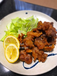 ビールにぴったり✩豚スジ肉の唐揚げ✩-レシピのメイン写真