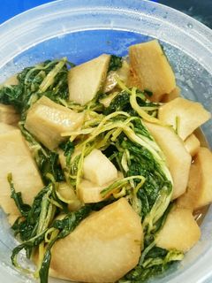 水菜と里芋の生姜焼き風-レシピのメイン写真