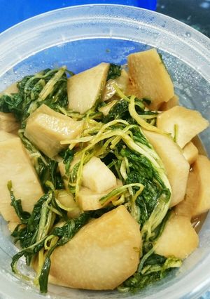 水菜と里芋の生姜焼き風-レシピのメイン写真