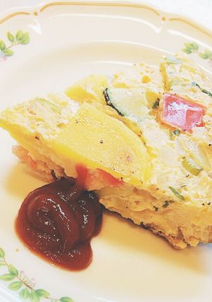 野菜を食べる オープンオムレツ-レシピのメイン写真