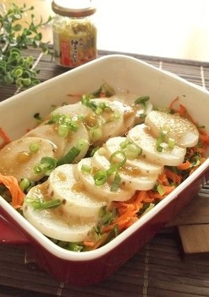 長芋と彩野菜の柚子胡椒マヨ焼き-レシピのメイン写真
