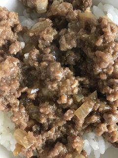 合挽き肉のそぼろ-レシピのメイン写真