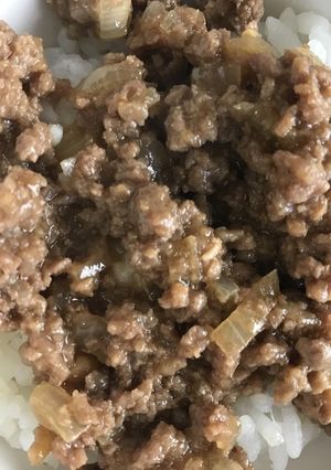 合挽き肉のそぼろ-レシピのメイン写真