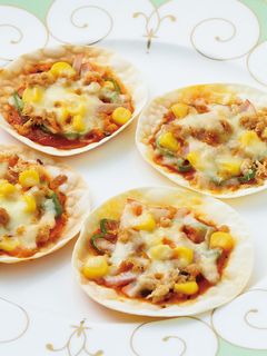 餃子の皮の簡単ピザ-レシピのメイン写真