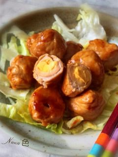 うずら卵とちくわの肉巻き-レシピのメイン写真
