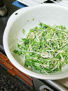 水菜と鶏ささみの簡単サラダ-レシピのメイン写真