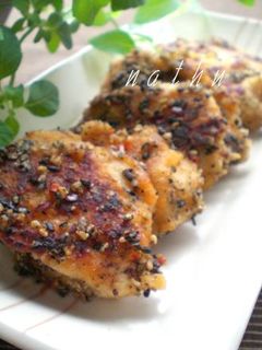 鶏むね肉のゴマ&チーズのオイマヨ炒め-レシピのメイン写真