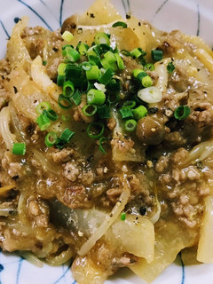 大根とひき肉のとろみそ炒め煮♪-レシピのメイン写真
