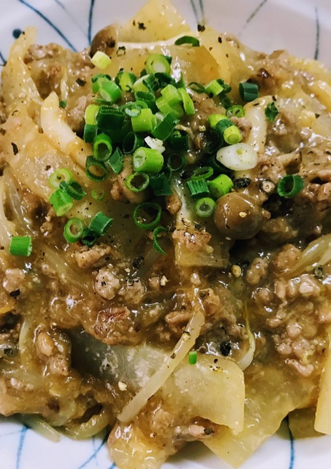 大根とひき肉のとろみそ炒め煮♪-レシピのメイン写真