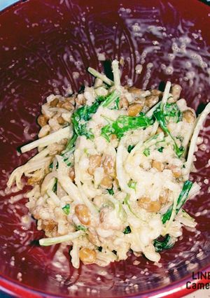 もち麦と納豆の明太子マヨサラダ-レシピのメイン写真