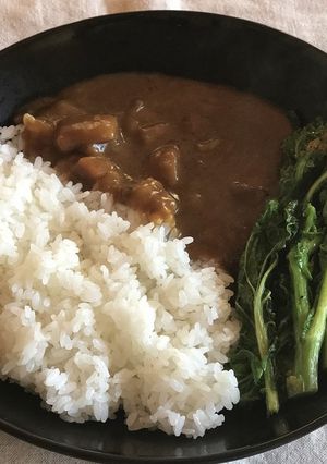 大人のカレー ボンカレー菜の花バター添え-レシピのメイン写真