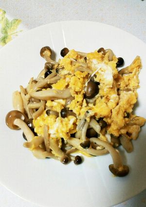 糖質制限☆きのこと卵炒め-レシピのメイン写真