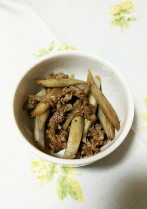 糖質制限☆ごぼうと牛肉煮-レシピのメイン写真