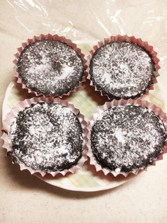 簡単ガトーショコラ風カップケーキ-レシピのメイン写真