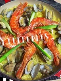 有頭エビの出汁が美味しい♪絶品パエリア-レシピのメイン写真