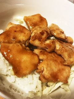 柔らか鶏胸肉の照り焼き丼-レシピのメイン写真