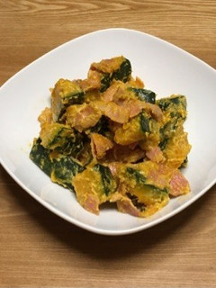 簡単♪かぼちゃの味噌クリーム煮-レシピのメイン写真