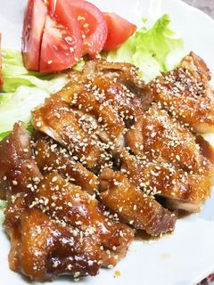 ガーリックパウダーで居酒屋風!鶏照り焼き-レシピのメイン写真