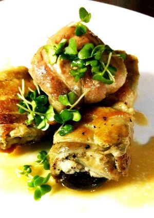 椎茸をバラ肉で巻けば肉感でます！-レシピのメイン写真
