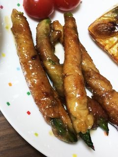 甘辛アスパラ豚肉巻き-レシピのメイン写真
