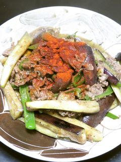 茄子と牛肉とピーマンの味噌炒め中華風味-レシピのメイン写真
