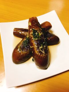 大葉と生姜入り ナスの煮浸し-レシピのメイン写真