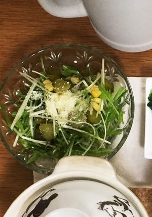 洋風 水菜の変わり種サラダ-レシピのメイン写真