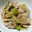 豚肉 長ネギのガーリック炒め♡
