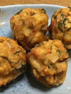 ☆海老と蓮根とはんぺんのフワフワ揚げ-レシピのメイン写真