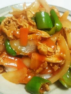 酢豚丼-レシピのメイン写真