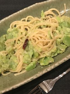 絶品♡そら豆のクリームパスタ-レシピのメイン写真