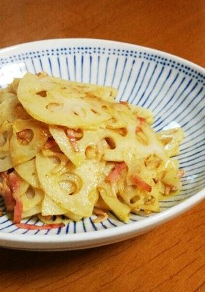 レンコンのカレー炒め-レシピのメイン写真