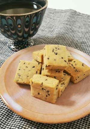 30分で完成★黒ごまきなこの米粉クッキー-レシピのメイン写真