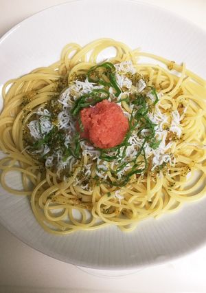 和えるだけ！明太子と釜揚げしらすのパスタ-レシピのメイン写真